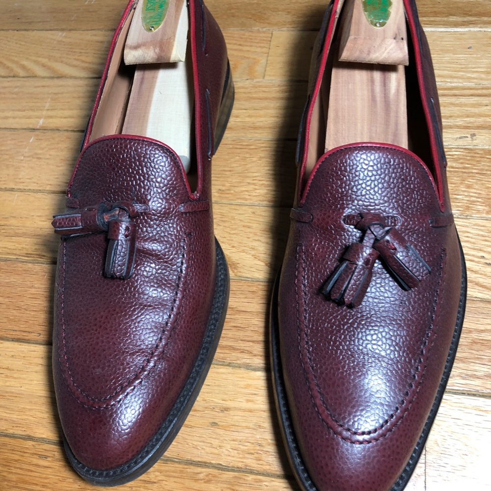 Leather loafers